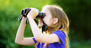 HuntersWoodsPH | Lifelong love of learning | Girl with binoculars