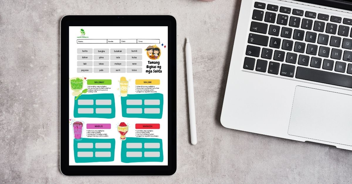 HuntersWoodsPH Montessori Filipino Worksheets Tamang Bigkas ng Mga Salita 2