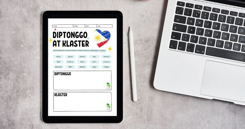 HuntersWoodsPH | Montessori Filipino | Worksheets | Diptonggo at Klaster | Cover