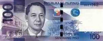 Philippine Money 100 Peso Bill