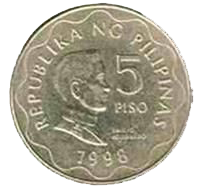 Philippine money 10 centavo coin